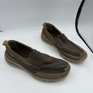 Skechers Shoes Mens Size 11 Superior Milford Relaxed Fit Loafers Brown 64365
